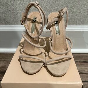 Nude strappy heel. Size 6